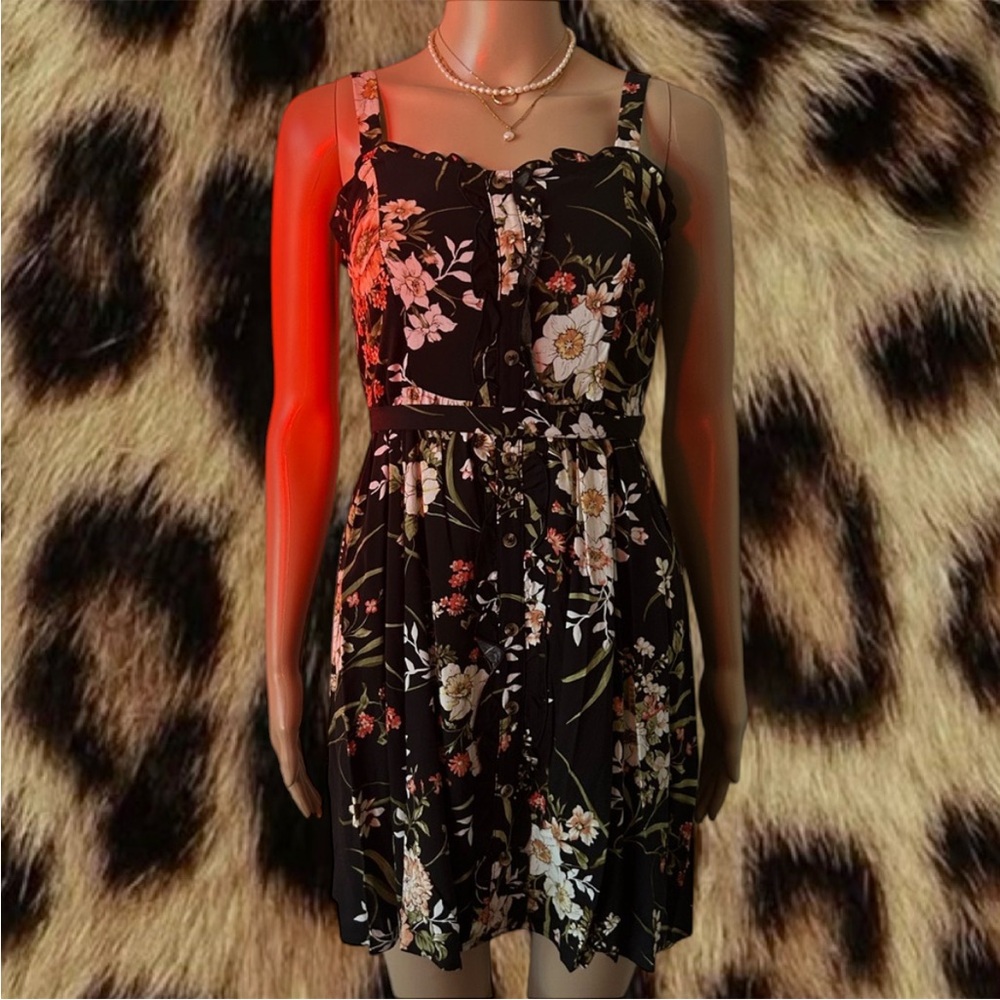 Black Floral Dress